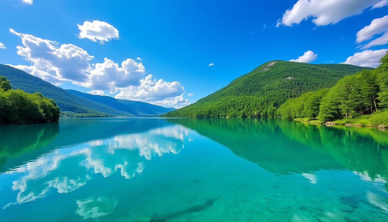 explorez le lac de chalain à fontenu, un joyau naturel du jura, réputé pour ses eaux cristallines et ses paysages exceptionnels. parfait pour les activités en plein air et la détente.