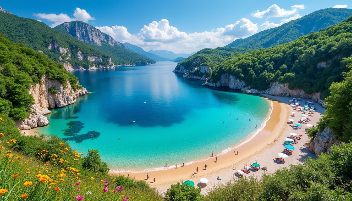 explorez les plus belles plages du lac de vouglans et profitez de paysages naturels exceptionnels pour vos moments de détente et loisirs en plein air.