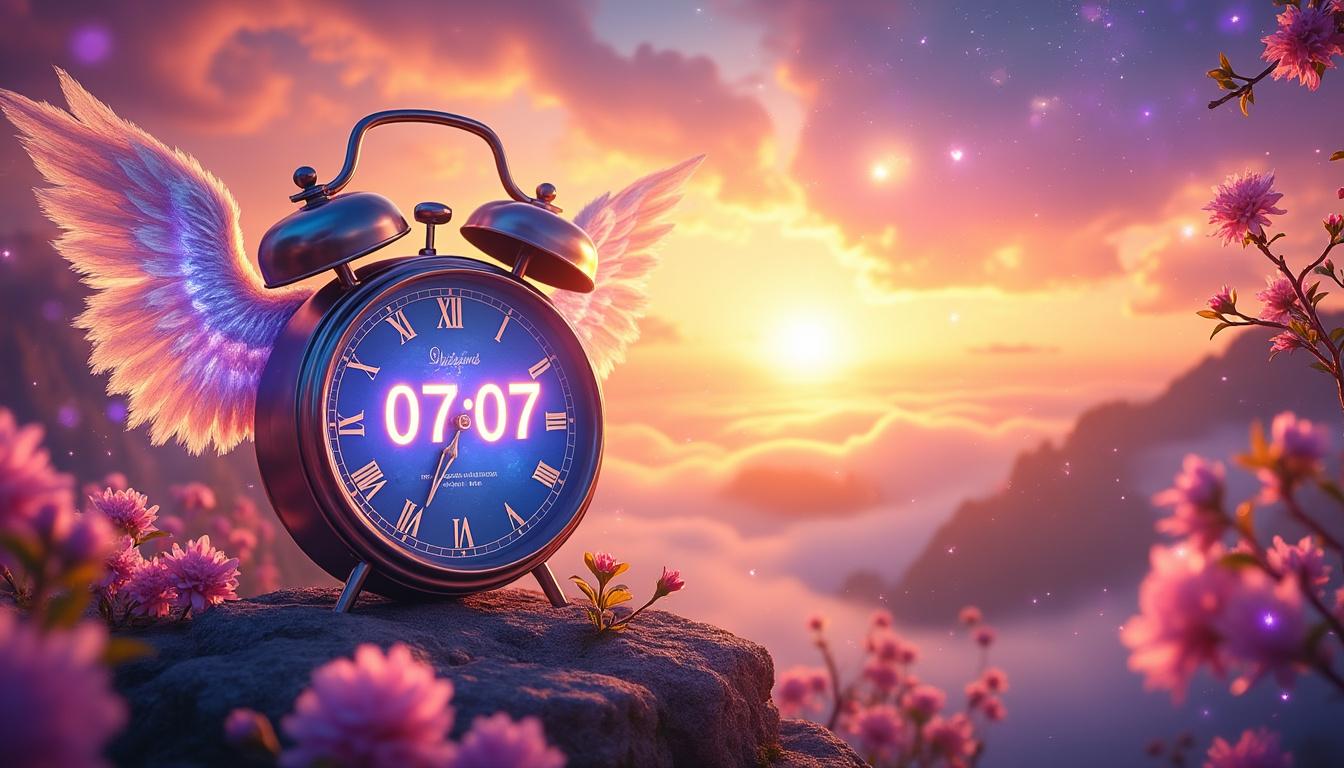 découvrez la signification du 07h07 et pourquoi vous le voyez régulièrement. explorez les messages et symboles associés à cette heure miroir.