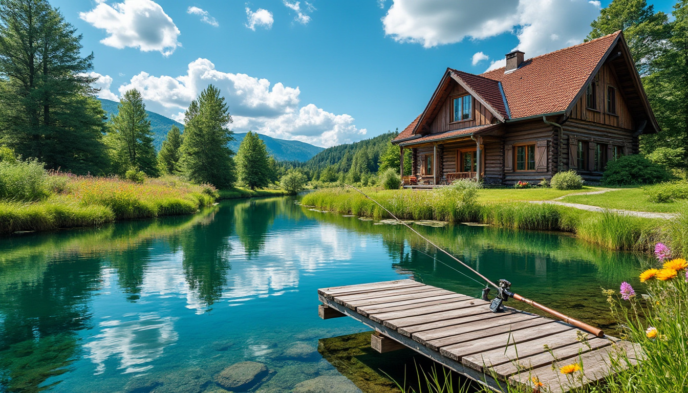découvrez nos chalets en bourgogne avec étang privé, parfaits pour une escapade pêche paisible au cœur de la nature.