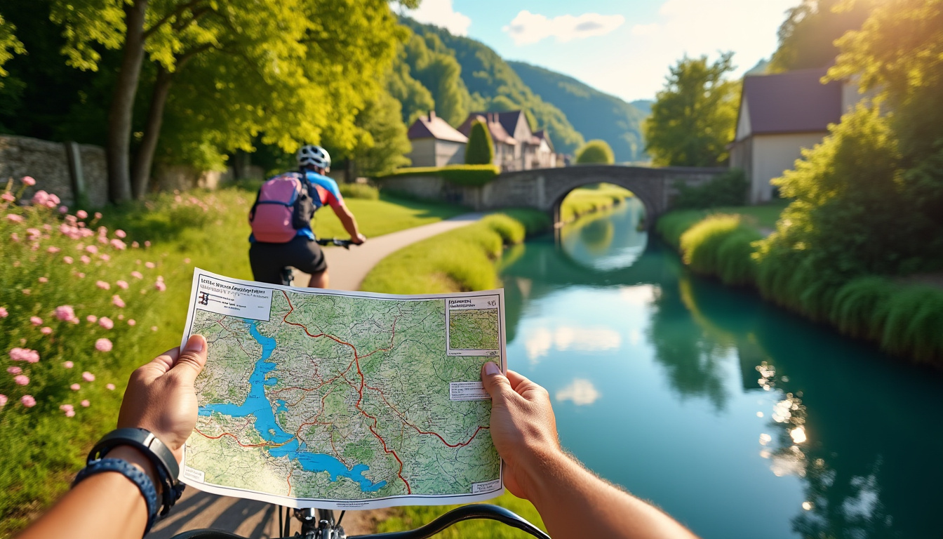 explorez le canal de bourgogne à vélo avec notre carte détaillée, idéale pour planifier votre itinéraire et profiter pleinement de ce magnifique parcours cyclable.