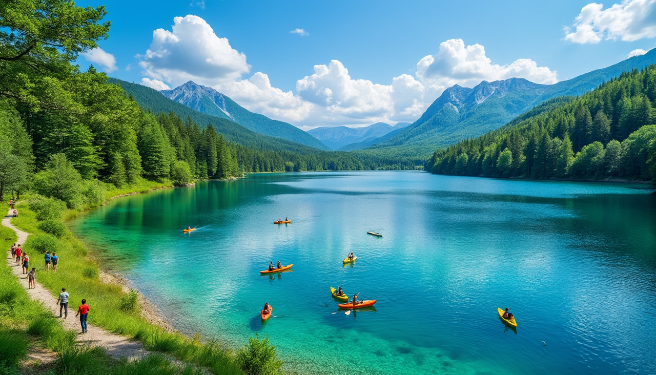 explorez le lac de chalain dans le jura, un site naturel exceptionnel offrant des activités incontournables pour tous les amoureux de la nature et de plein air.